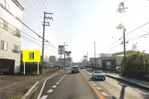 和歌山市松島の野立て看板枠