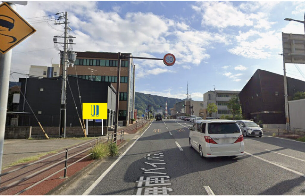 海南市船尾200-5の野立て看板枠画像