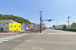 和歌山市秋葉町水軒口交差点の野立て看板枠画像